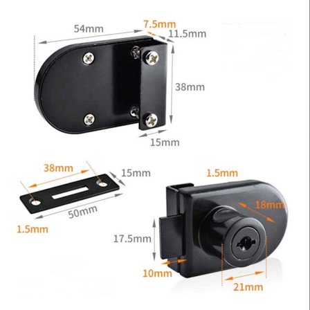 Glasskåpslås Skåpdörrlås 5 5 5