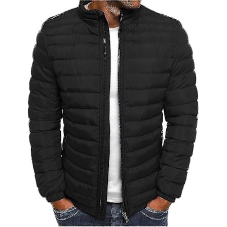 Menn Kåper Mote Herre Vatterte Jakker Ensfarget Jakke Bomull Vattert Jakke Elegant Bomull Vattert Jakke Varm Bomull Vattert Jakke Farge Jakke