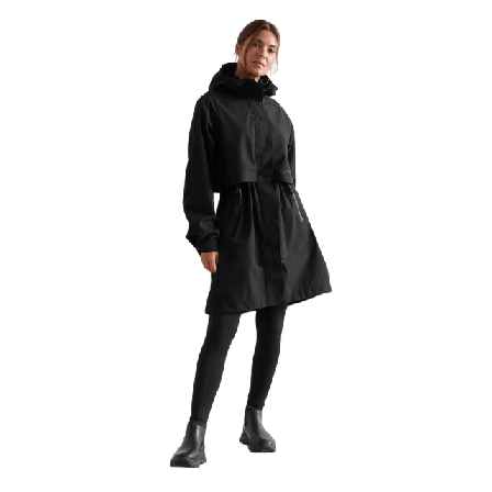 aim'n Black Waterproof Parka Friluftsjackor Dam Svart L