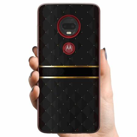 Motorola Moto G7 Plus Tpu Mobilskal Golden Stripes