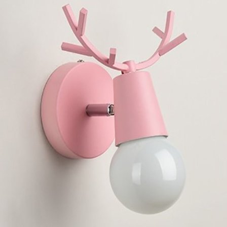 Antlers Vegglampe ROSA JERN JERN pink_ma