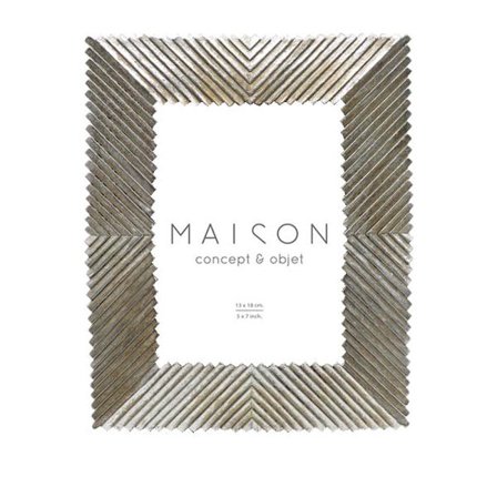 Valokuvakehys 21x25cm hopea polyresiinilasi