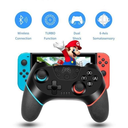 Trådlös handkontroll för Nintendo Switch, Bluetooth-joystick Switc