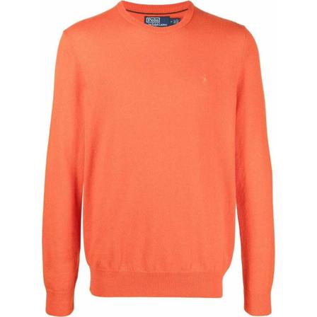 Ralph Lauren Round-neck Strik Orange, Herre Strik