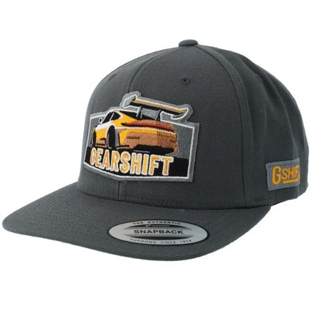 Gearshift - Grå snapback Keps - Gshift Super Dream Car Dark Grey Snapback @ Hatstore