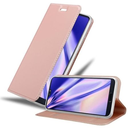 Fodral till Huawei P20 PRO / P20 PLUS Fodral i CLASSY ROSÉ GOLD Fodral Skydd Magnetisk stängning Plånbok