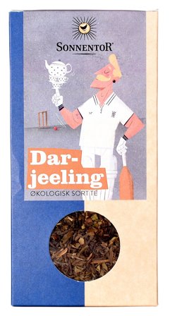Sonnentor Darjeeling sort te Ø 100 g, Helse & Madvarer, Te, Øvrig Te