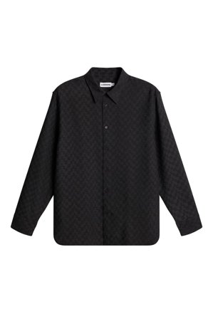 J.Lindeberg - Reg LS Jacquard Shirt - Black - Mann - M