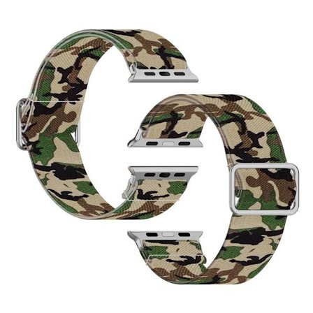 Apple Watch Series 6 / 5 44mm pattern printing watch band - Camouflage Green