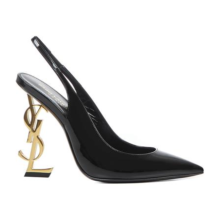 Saint Laurent, Shoes With Heel Czarny, Kobieta, Rozmiar: 37 1/2 EU