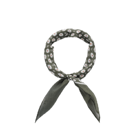 John Henric Cotton Patterned Bandana Halsdukar & scarves Herr Grön ONESIZE