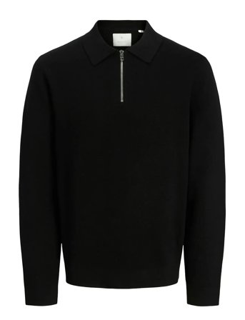 Jack & Jones | Jprblamilano Stitch Knit Zip Polo Sn | L