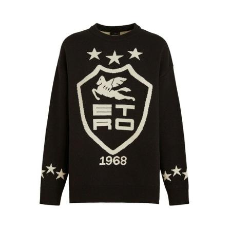 Etro - Stickade Tröjor & Koftor - Svart - Dam - Storlek: Xs, Dam, Storlek: XS