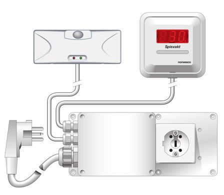 Norwesco 420208 Spisvakt 400 V, perilexuttag, Larm & säkerhet