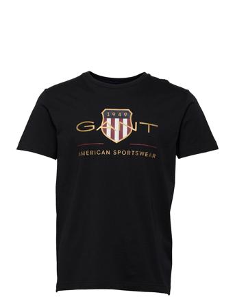 D2. Archive Shield Ss T-Shirt T-shirt Sort GANT