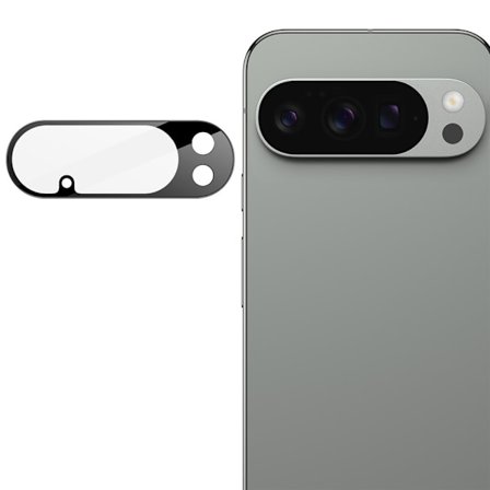 2-PAK SKALO Google Pixel 10 Pro 3D Kameralinse Beskyttelsesglas - Sort