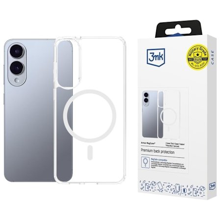 3MK Mobilskal till Galaxy S25 Edge MagSafe Armor - Clear