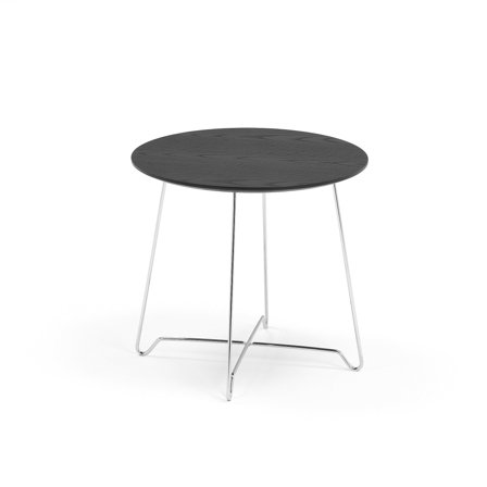 Sofatisch IRIS, H 460 mm, Chrom/schwarz