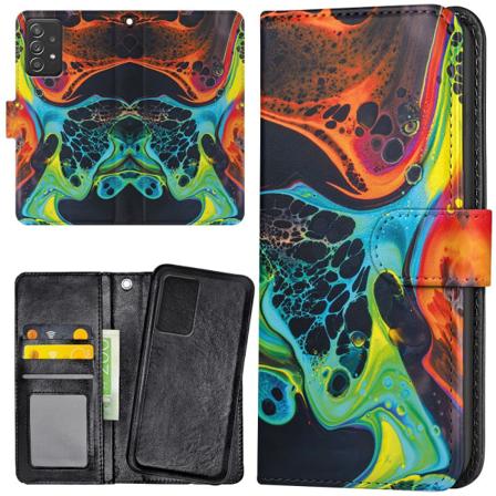 Samsung Galaxy A52/A52s 5G - Mobilcover/Etui Cover Marmor Multicolor