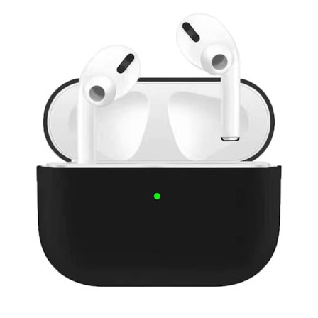 Ultratunt silikonfodral för laddningsfodral för Apple AirPods Pro - Svart