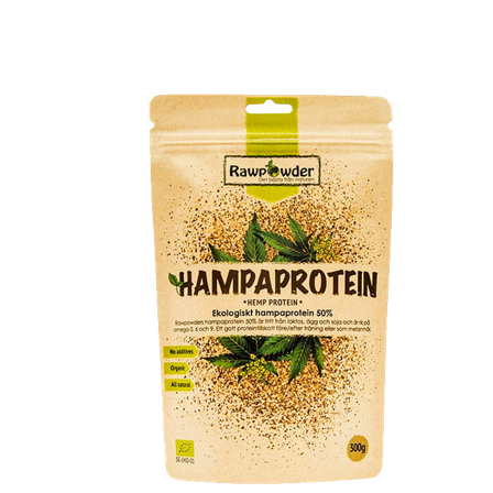 Rawpowder Økologisk Hampprotein 300 g