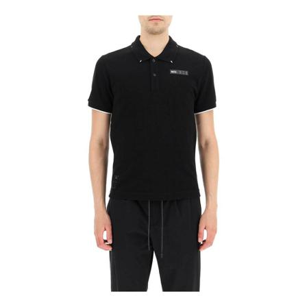 Alexander McQueen logo polo Sort, Herre