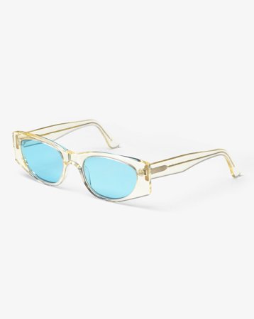 Sunglass 08 - Soft Yellow - Blue - One Size