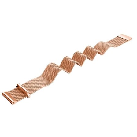 Garmin Vivoactive 4S/Vivomove 3S etc. Milanese Watch Strap - Rose Gold