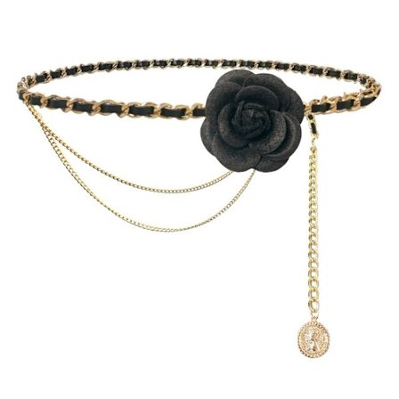 Blomsterkjede Belte Midjebelter SVART TRE LAG TRE LAG