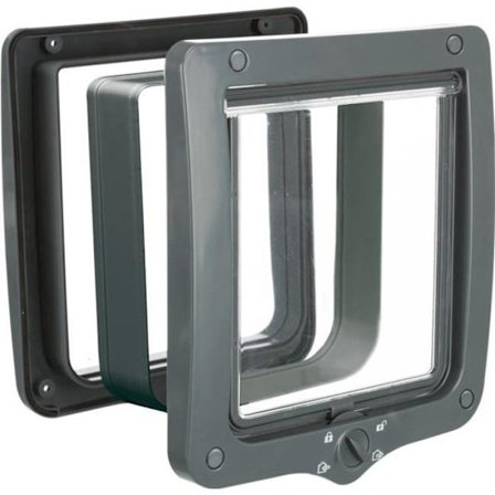 TRIXIE Kattlucka med 4 lägen XXL med tunnelgrå