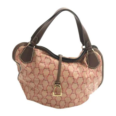 Celine Vintage, Pre-owned Large Horse Shoe Shoulder Bag Rood, Dames, Maat:ONE Size