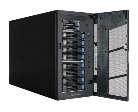 BLUECHIP Server SERVERline T30330s Silent/Quiet-Server. Tower Xeon E-2414 32GB 2x480GB SSD.2 x Gigabit Ethernet