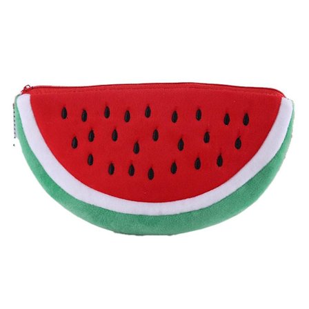 Söt pennfodral i form av en stor vattenmelon med stor volym