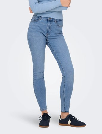 JDY Jdymoon Hw Skinny Jeans Medbluednm Noos - Blue - XL x 32