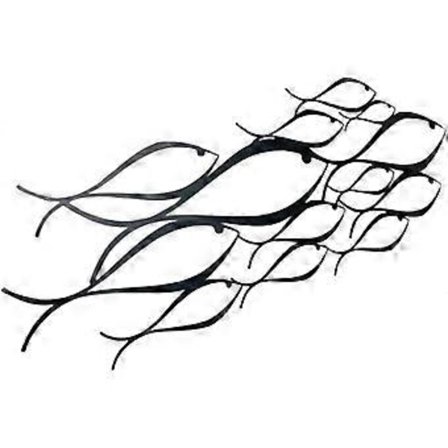 Kala-parvi seinäkoriste kesäsisustukseen käsintehty koriste merisisustus kalaperhe metalliseinäkoriste metallitaide kalaveistos seinäkoriste 