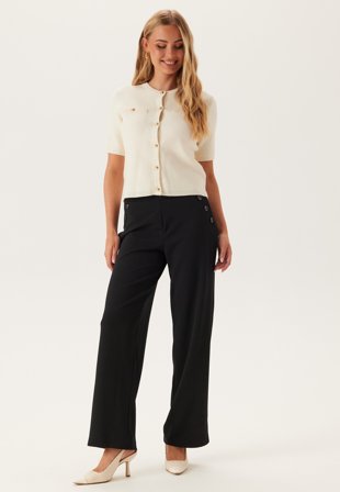 ONLY - Onlrina Button Pant - Black Detail:horn Buttons - Kläder - - Bubbleroom