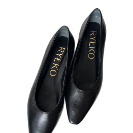 Rylko ballerina svart skinn