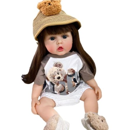 Märke 2023 Fullbody Mjuk Silikon Reborn Baby Girl Sovdocka Barn Födelsedagspresent Leksak Cosplay
