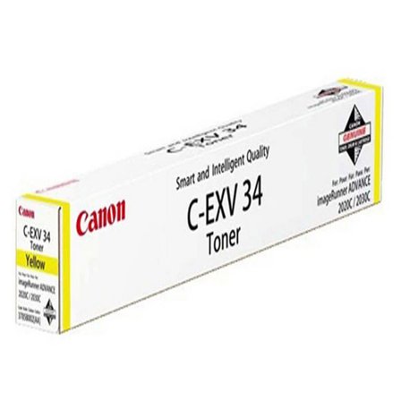 Canon Toner, C-EXV 34, gul, singelförpackning, 3785B002 - Lyreco - Toner och bläck - Tonerkassetter - Toner Canon