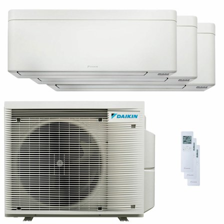 Condizionatore Daikin Stylish Bianco trial split 7000+7000+9000 BTU inverter A+++ wifi unità esterna 4 kW