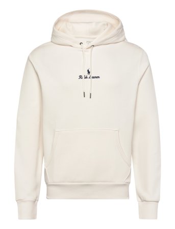 Polo Ralph Lauren Logo Double-Knit Hoodie - Cream - XXL