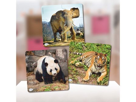 MINILAND Djurpussel 3/fp 3/fp - Lyreco - Skola och förskola - Lekmaterial - Pussel - Askpussel