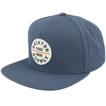 Brixton - Blå snapback Keps - Oath III Flint Stone Blue/White Snapback @ Hatstore
