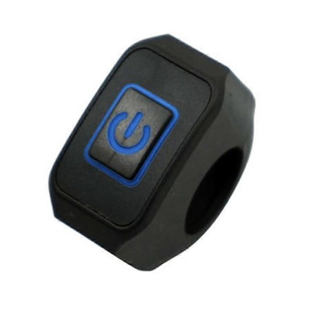 Motorcykelstyre Strömbrytare Med Led Lampa Momentär Knapp För Elbil 22mm