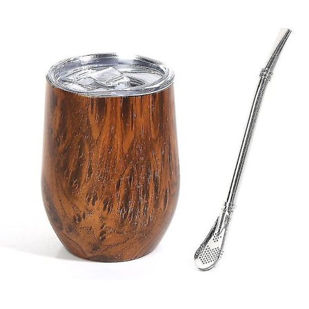 Moderne Mate Kopp og Bombilla Yerba Mate Kopp Dobbel Vegget Rustfritt Stål Swig