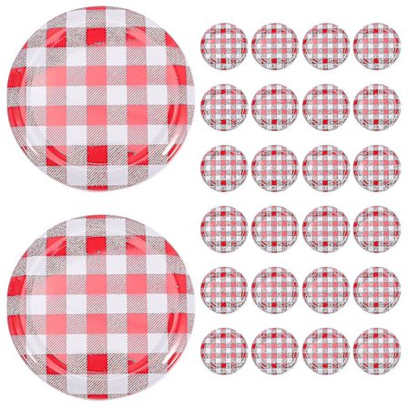 40 stk. Sylteglaslåg Bredmunds Skruelåg Twist Off Låg Opbevaringslåg Til Sylteglas (FMY)