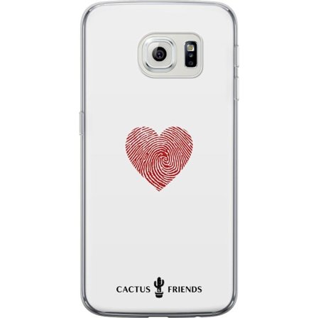 Yhteensopiva Puhelinkuori Samsung Samsung Galaxy S6 edge Cactus and Friends - Fingerprint Love