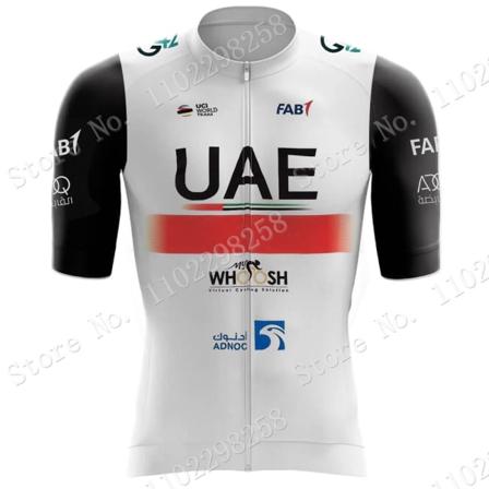 Sort UAE Team 2023 Golden Cykeltrøje Sæt Kortærmet Herretøj Landevejscykelskjorter Suit Cykel Bib Shorts MTB Maillot 21 XXL