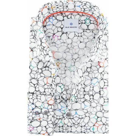 Blue Industry Shirt Hvid, Herre Skjorter