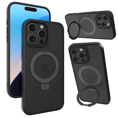 Spacecase Case Cover För Iphone 16 Pro Max För Magsafe Black